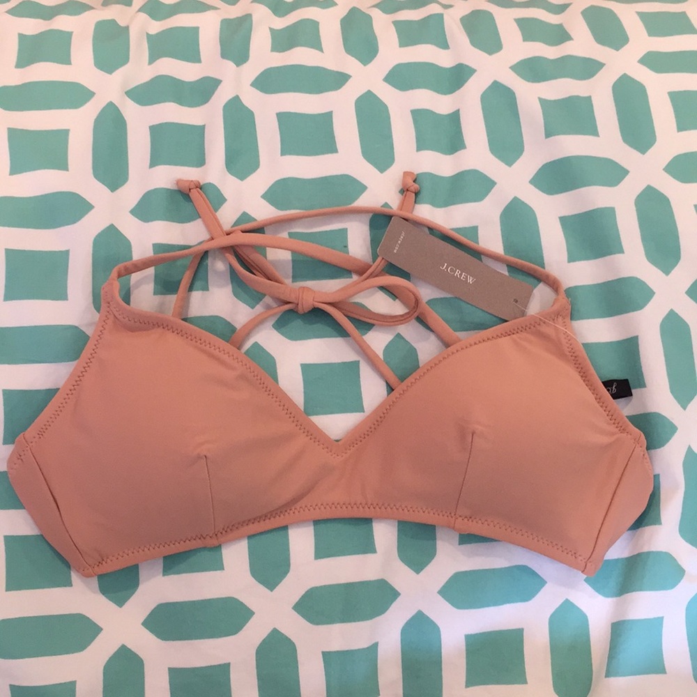 Brand New J.Crew cross back bikini top
